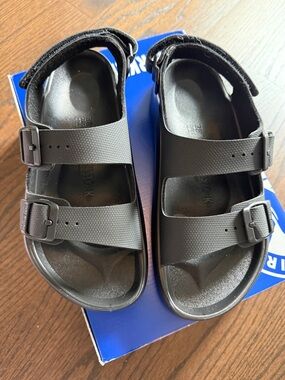 Birkenstock Black Two-Strap EVA Sandals NWT